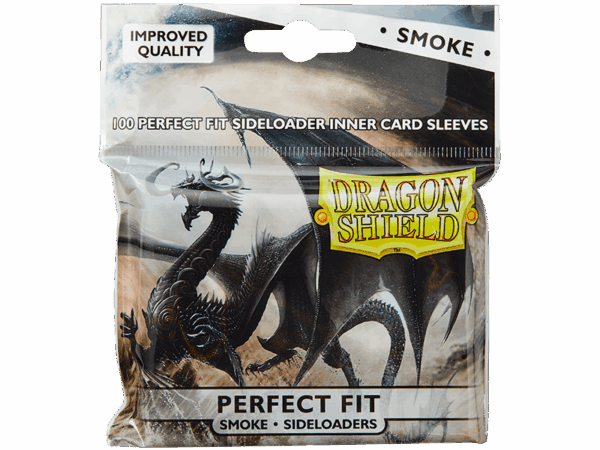 Dragon Shield: Clear Sideloading Perfect Fit Sleeves Smoke – Standard Size 100ct