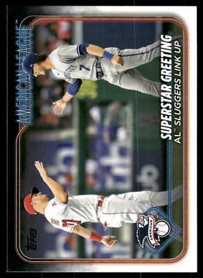 2024 Topps #413 Superstar Greeting (Bobby Witt Jr. / Mike Trout)