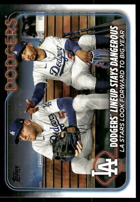 2024 Topps #401 Dodgers Lineup Stays Dangerous (Freddie Freeman / Mookie Betts)