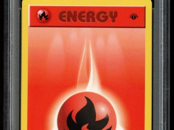 PSA 9 Fire Energy 98/102 1st Edition - Base Set Shadowless