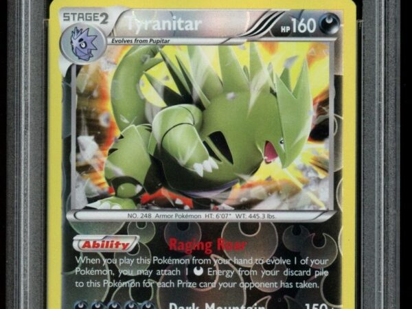 PSA 10 Tyranitar 56/124 Reverse Holo - Fates Collide **ERROR / MISLABLE**