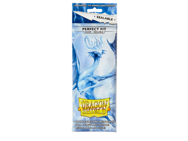 Dragon Shield: Clear Sealable Perfect Fit Sleeves 100ct