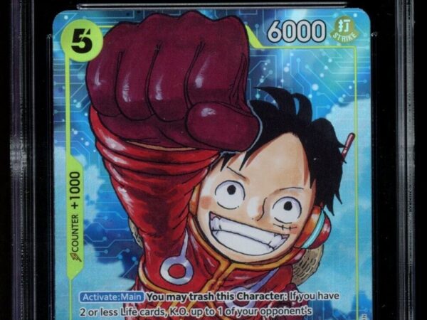 CGC 10 PRISTINE Monkey.D.Luffy OP07-109 Alt Art Parallel 500 Years ENGLISH POP 2