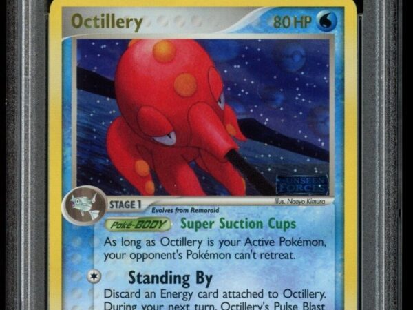 PSA 8 Octillery 10/115 Reverse Holo - EX Unseen Forces