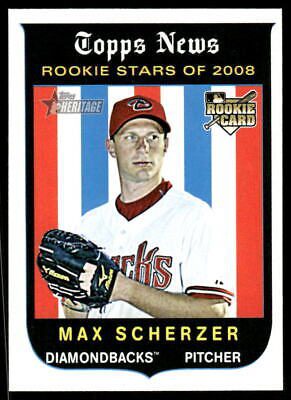 Topps Max Scherzer 519 2008 Topps Heritage - NM