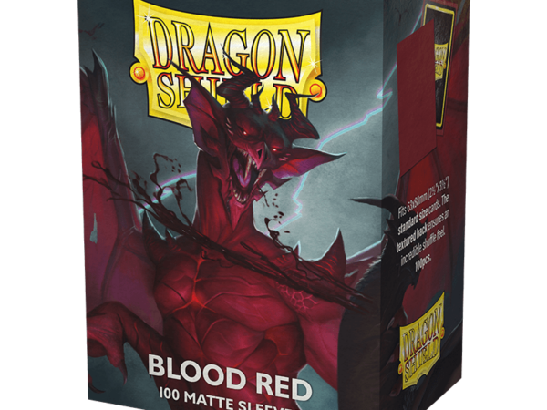 Dragon Shield: Matte Blood Red Standard Size 100 ct Card Sleeves