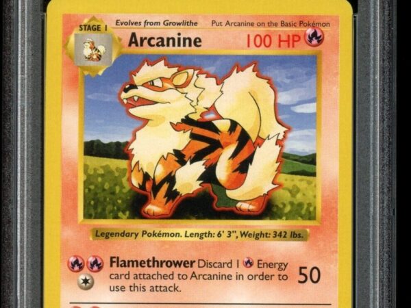 PSA 10 Arcanine 23/102 Shadowless - Base Set