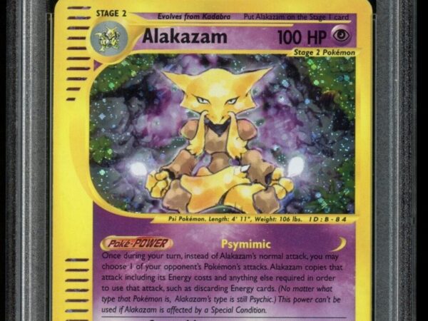 PSA 8 Alakazam 1/165 Holo - Expedition