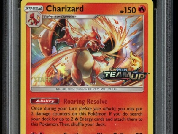 PSA 8 Charizard SM158 - STAFF - Team Up