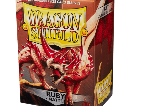 Dragon Shield: Matte Ruby Standard Size 100 ct Card Sleeves