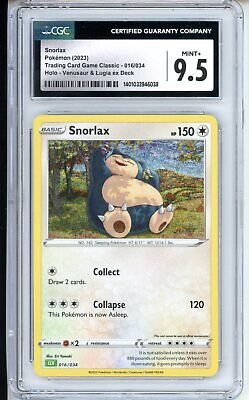 CGC 9.5 Snorlax #016/034 - 2023 Trading Card Game Classic - CLV, CLC, CLB