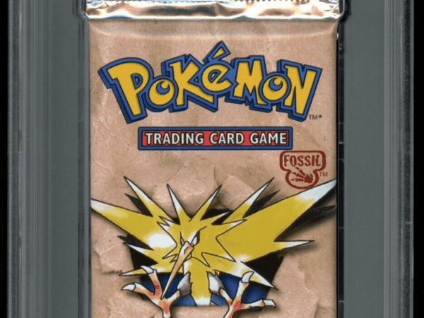 PSA 8 Fossil 1st Edition Booster Pack - Zapdos - WOTC