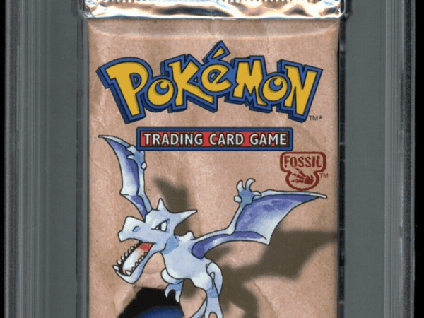 PSA 8 Fossil 1st Edition Booster Pack - Aerodactyl - WOTC