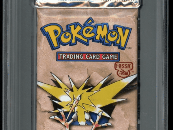 PSA 8 Fossil 1st Edition Booster Pack - Zapdos - WOTC
