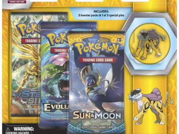Legendary Beasts Collector Pin 3 Pack Blister - Raikou