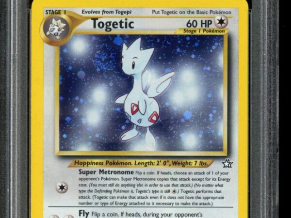 PSA 10 Togetic 16/111 Holo 🌀SWIRL - Neo Genesis